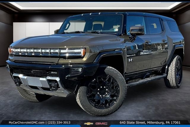 2025 GMC HUMMER EV SUV 2X in Deep Aurora Metallic (Dark Bronze) — front three-quarter view