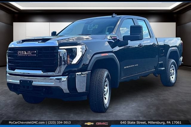 2025 GMC Sierra 2500 HD Pro in Onyx Black — front three-quarter view
