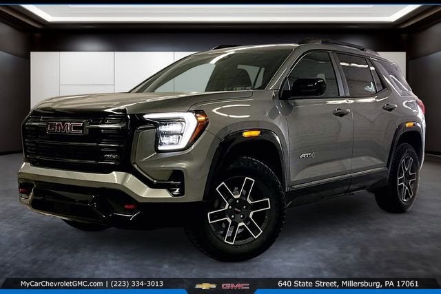 2026 GMC Terrain AT4 in Sterling Metallic — front three-quarter view